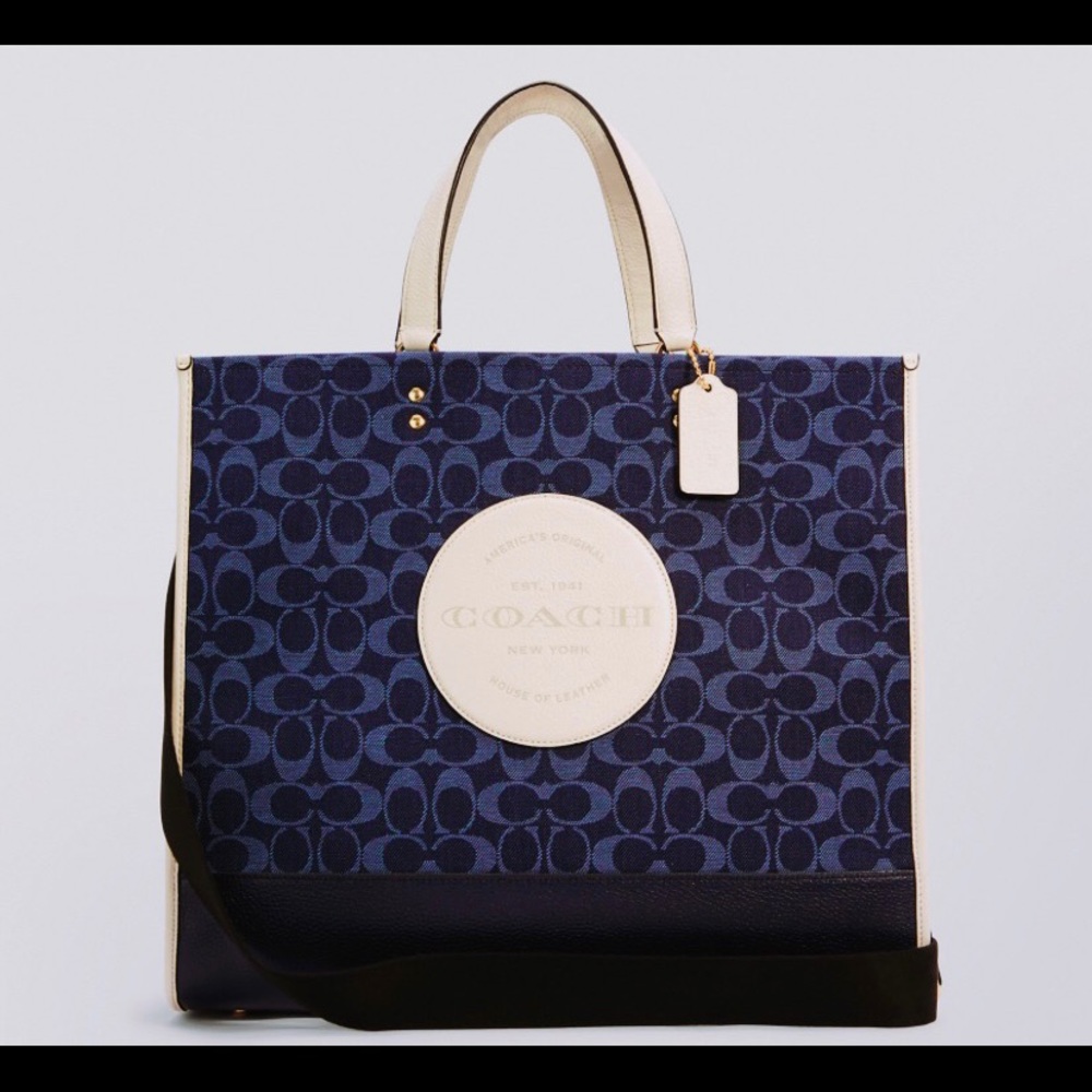 COPY - Coach NWT DEMPSEY TOTE 40 IN SIGNATURE JACQUARD W/ PATCH
Color: IM/DENIM…